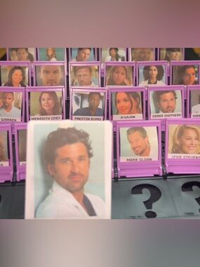 Greys Anatomy Guess Who Board Game all pieces included